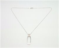 Necklace Lorenza Gioielli Woman Collana Fantasia in White Gold Zirconia CL285021 - CL285021